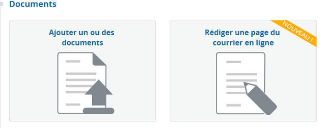 Ajout document - Service Postal